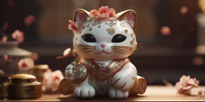 Maneki-neko gato de la suerte