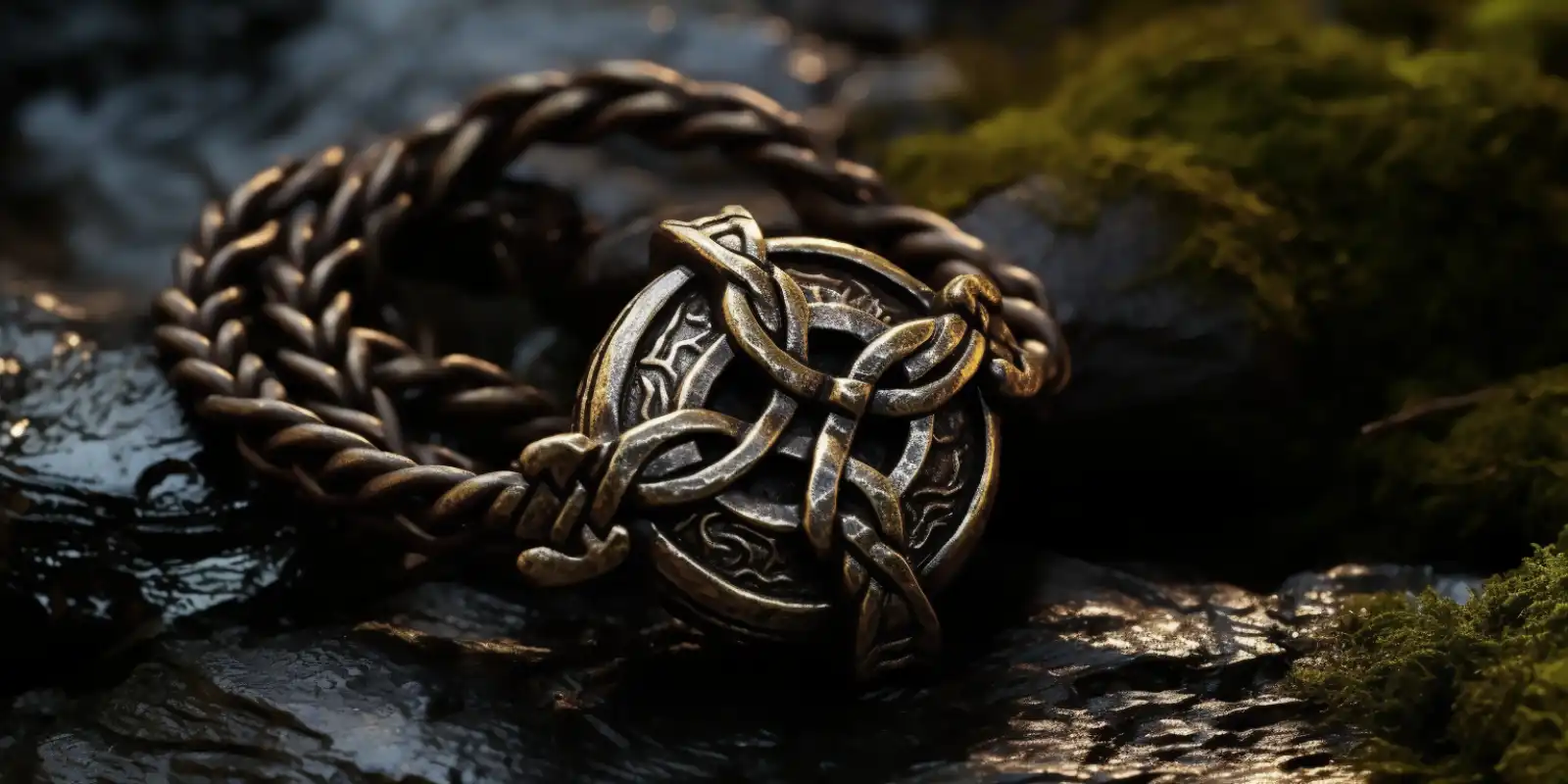 Amuleto nudo de brujas pulsera